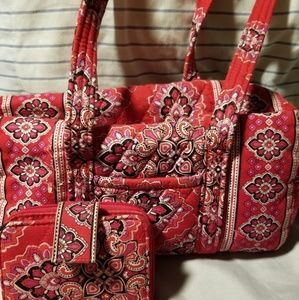 Vera Bradley Purse and Walllet Set